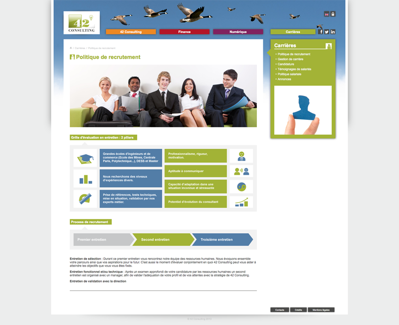 Site 42 Consulting page